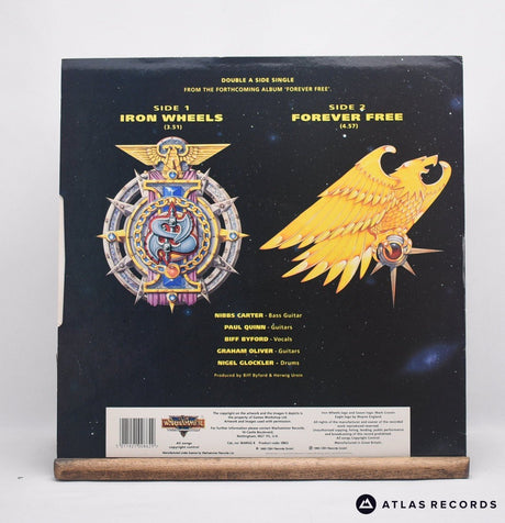 Saxon - Iron Wheels - 12" Vinyl Record - EX/VG+