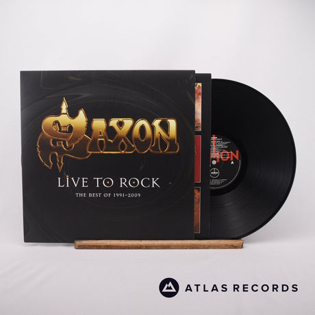 Saxon Live To Rock: The Best Of 1991-2009 LP Vinyl Record - Front Cover & Record