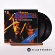 Saxon Never Surrender 2 x 7" Vinyl Record - Front Cover & Record