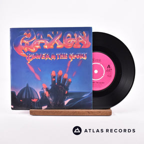 Saxon Power & The Glory 7" Vinyl Record - Front Cover & Record