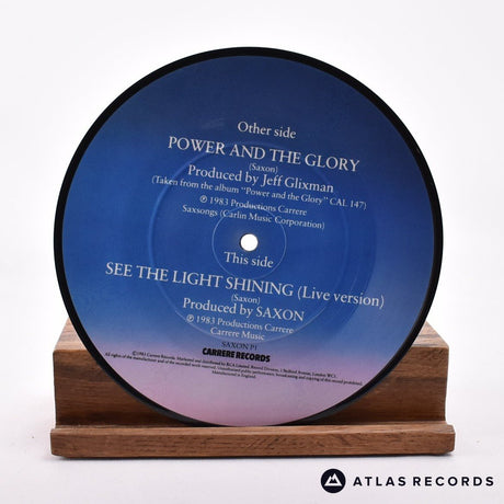 Saxon - Power & The Glory - Picture Disc 7" Vinyl Record - EX