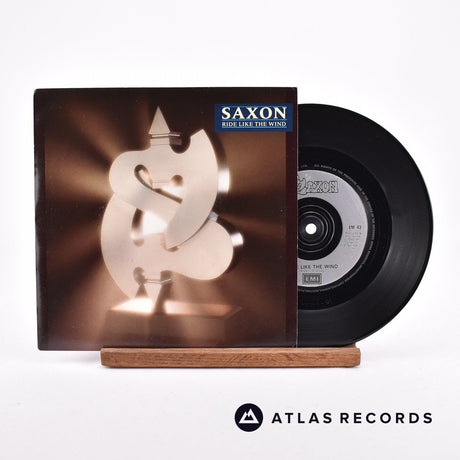 Saxon Ride Like The Wind 7" Vinyl Record - Front Cover & Record