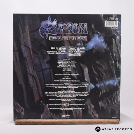 Saxon - Rock The Nations - Sterling LP Vinyl Record - EX/EX