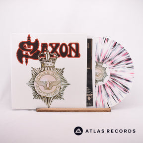 Saxon Strong Arm Of The Law LP Vinyl Record - Front Cover & Record
