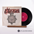 Saxon Strong Arm Of The Law 7" Vinyl Record - Front Cover & Record