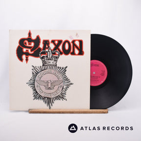 Saxon Strong Arm Of The Law LP Vinyl Record - Front Cover & Record