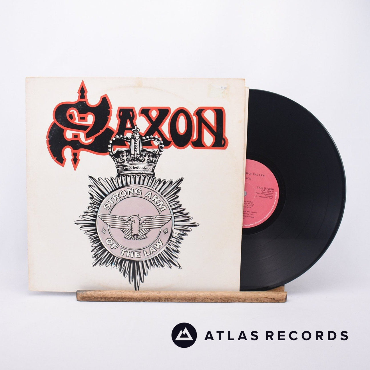Saxon Strong Arm Of The Law LP Vinyl Record - Front Cover & Record