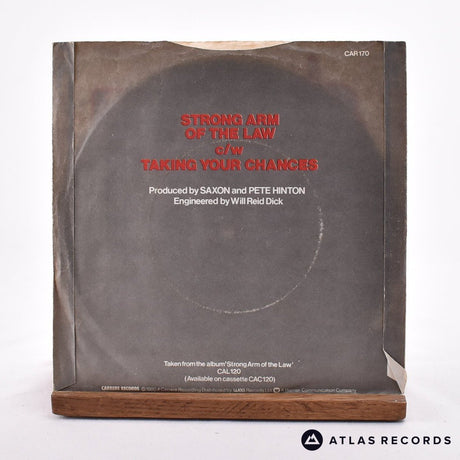 Saxon - Strong Arm Of The Law - 7" Vinyl Record - VG+/EX