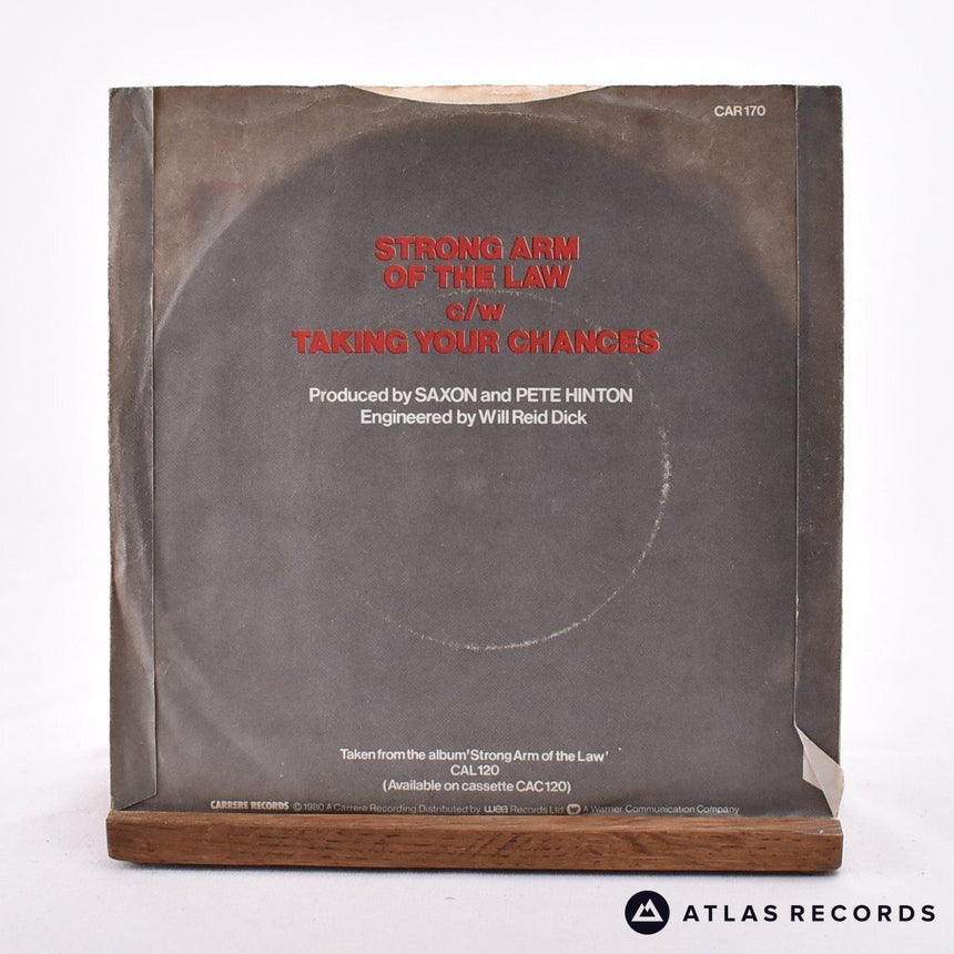 Saxon - Strong Arm Of The Law - 7" Vinyl Record - VG+/EX