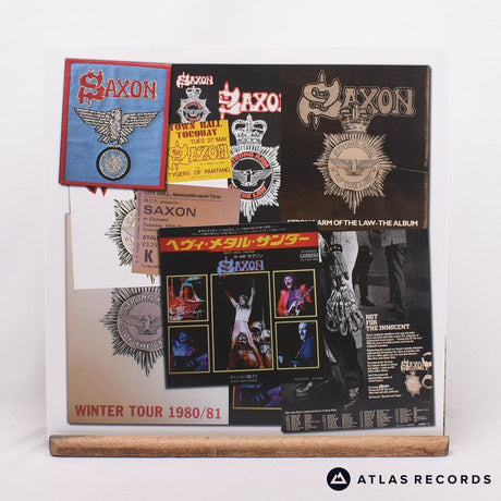 Saxon - Strong Arm Of The Law - White/Black/Red Splatter LP Vinyl Record - NM/NM