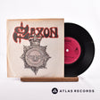 Saxon Strong Arm Of The Law 7" Vinyl Record - Front Cover & Record