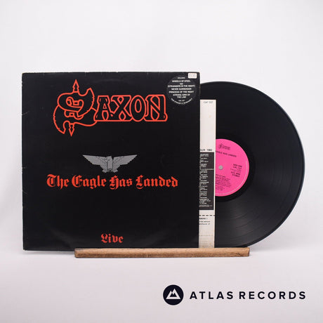 Saxon The Eagle Has Landed LP Vinyl Record - Front Cover & Record