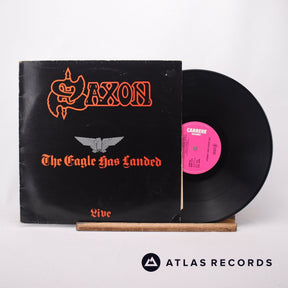 Saxon The Eagle Has Landed LP Vinyl Record - Front Cover & Record