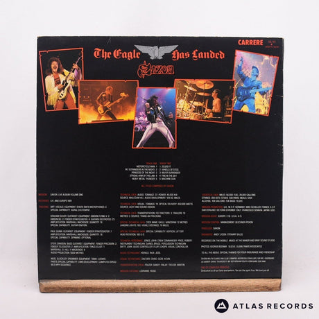 Saxon - The Eagle Has Landed (Live) - A-4U B-3U LP Vinyl Record - VG+/VG+