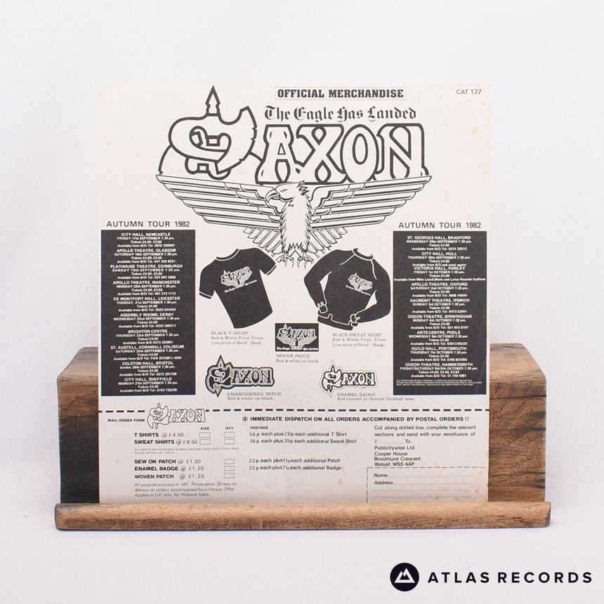 Saxon - The Eagle Has Landed (Live) - A-4U B-3U LP Vinyl Record - VG+/VG+