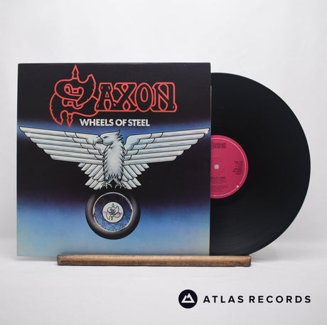 Saxon Wheels Of Steel LP Vinyl Record - Front Cover & Record
