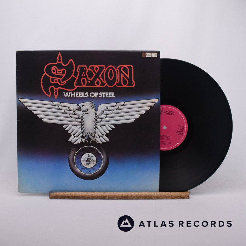 Saxon Wheels Of Steel LP Vinyl Record - Front Cover & Record