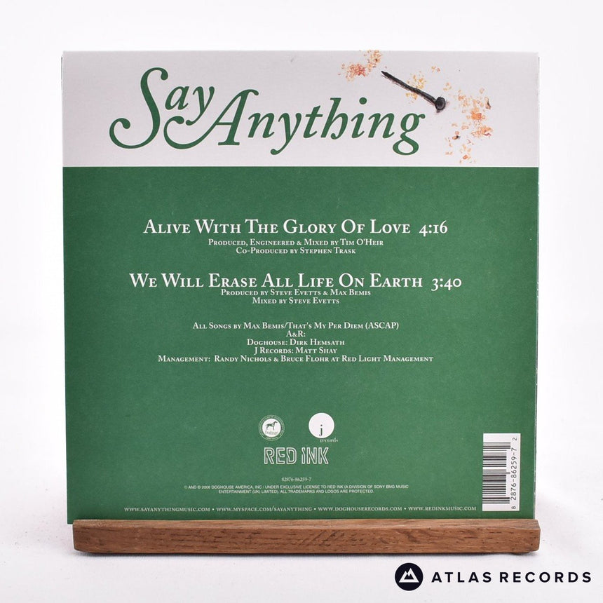 Say Anything - Alive With The Glory Of Love - 7" Vinyl Record - NM/EX
