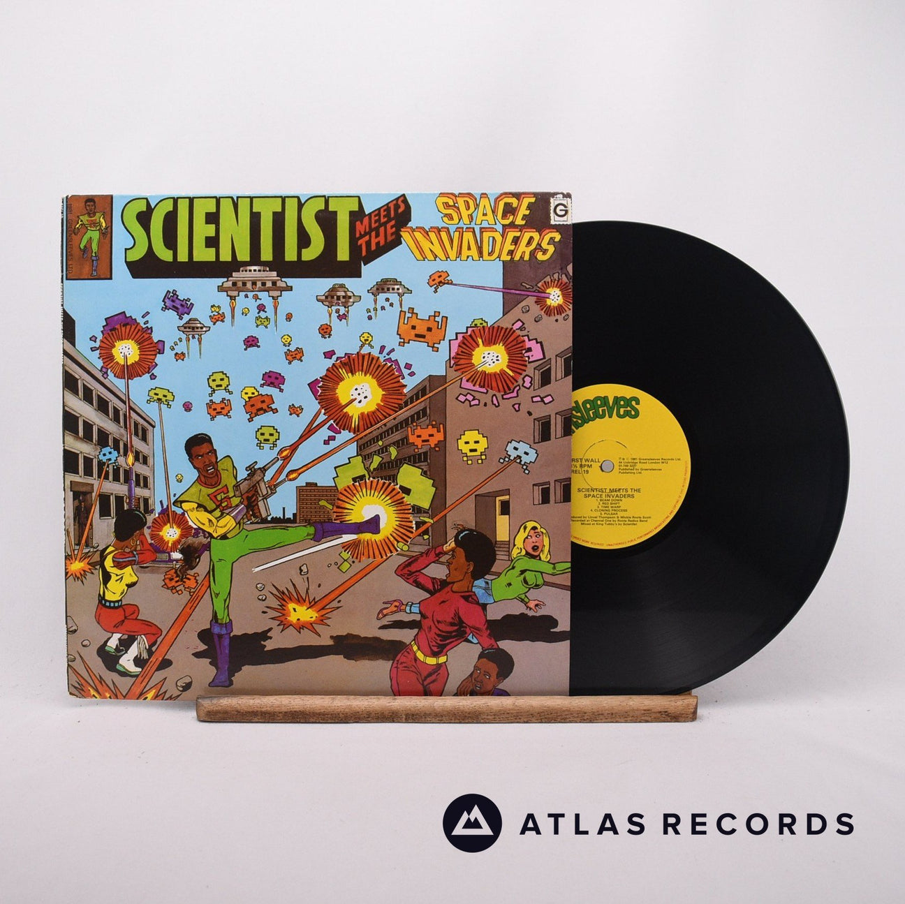 Scientist Scientist Meets The Space Invaders LP Vinyl Record - Front Cover & Record