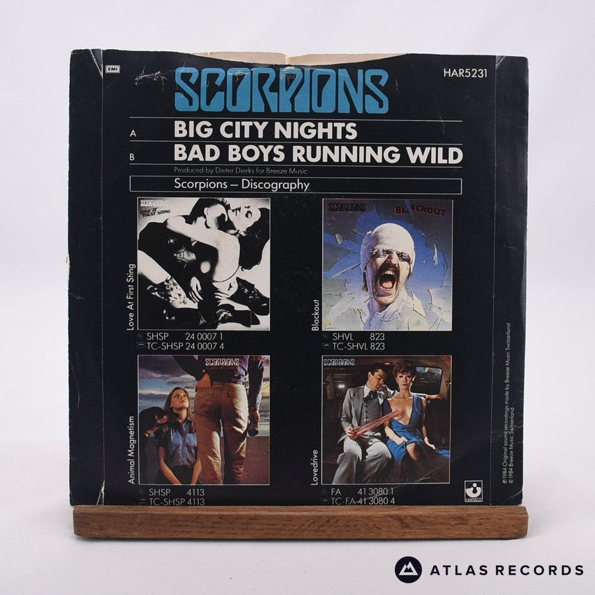 Scorpions - Big City Nights - 7" Vinyl Record - VG+/VG+
