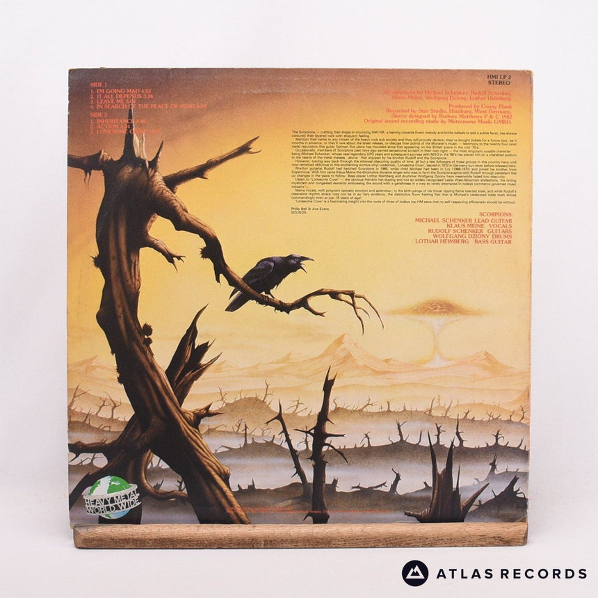 Scorpions - Lonesome Crow - Clear Reissue LP Vinyl Record - VG+/VG
