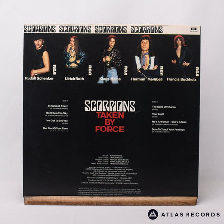 Scorpions - Taken By Force - Lyric Sheet A-1E B-1E LP Vinyl Record - VG+/EX