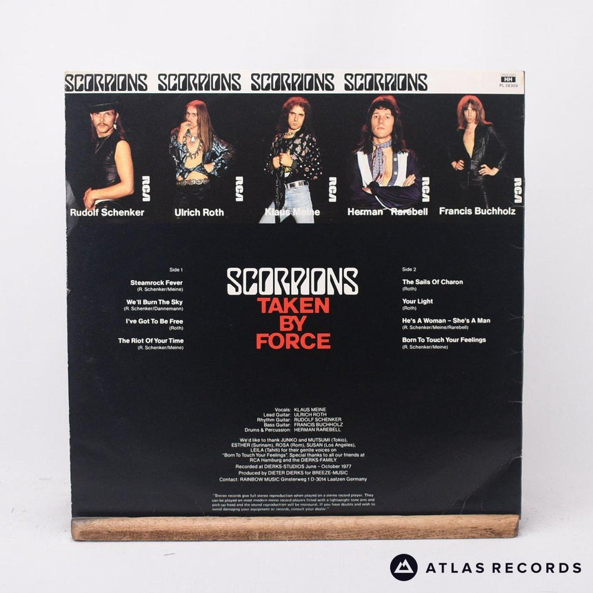 Scorpions - Taken By Force - Lyric Sheet A-1 B-1 LP Vinyl Record - VG+/EX