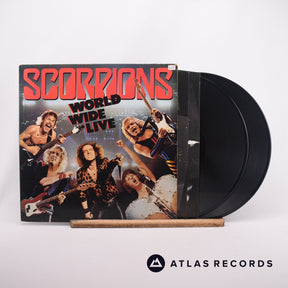 Scorpions World Wide Live 2 x LP Vinyl Record - Front Cover & Record