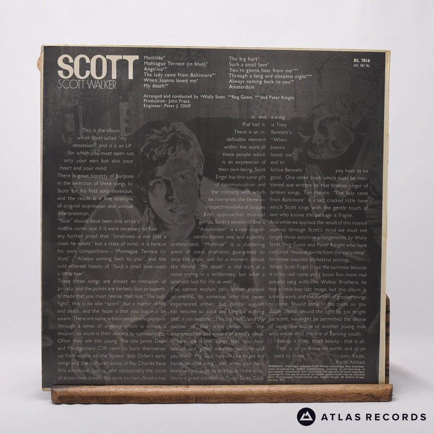 Scott Walker - Scott - Mono 1L 2L LP Vinyl Record - VG+/VG+