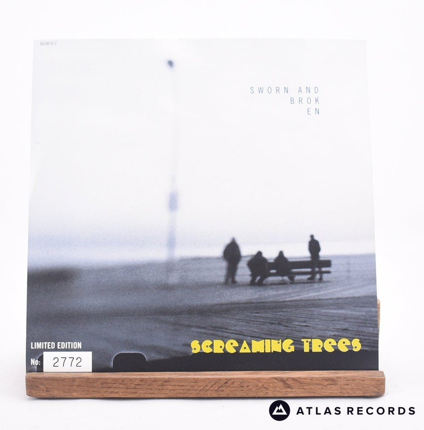 Screaming Trees - Sworn And Broken - White 7" Vinyl Record - EX