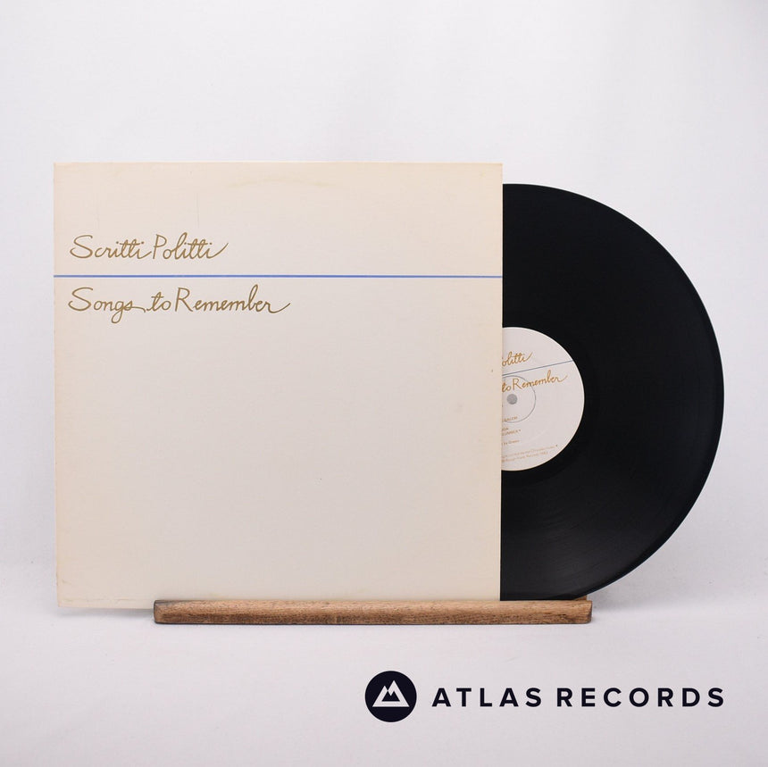 Scritti Politti Songs To Remember LP Vinyl Record - Front Cover & Record