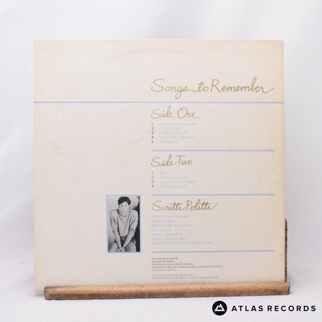 Scritti Politti - Songs To Remember - Embossed Sleeve LP Vinyl Record - VG+/EX