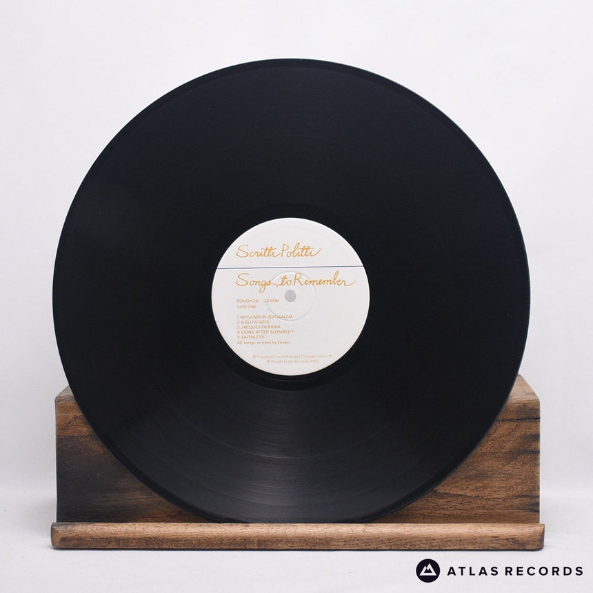Scritti Politti - Songs To Remember - A//2 B//1 LP Vinyl Record - EX/VG+
