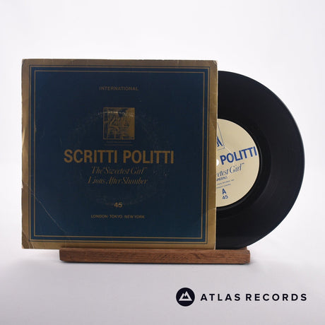 Scritti Politti The "Sweetest Girl" 7" Vinyl Record - Front Cover & Record