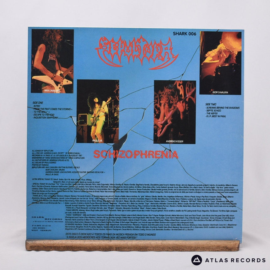 Sepultura - Schizophrenia - A-1 B-1 LP Vinyl Record - EX/VG+