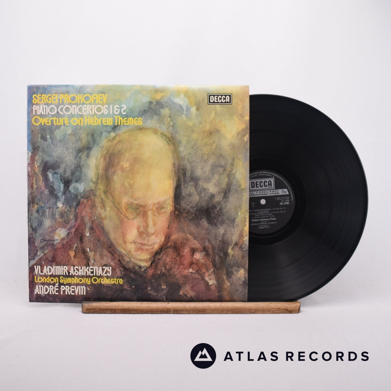 Sergei Prokofiev Piano Concertos 1 & 2 · Overture On Hebrew Themes LP Vinyl Record - Front Cover & Record