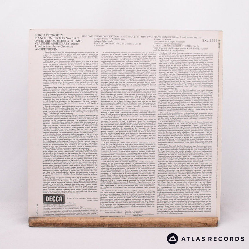Sergei Prokofiev - Piano Concertos 1 & 2 · Overture On Hebrew Themes - LP Vinyl