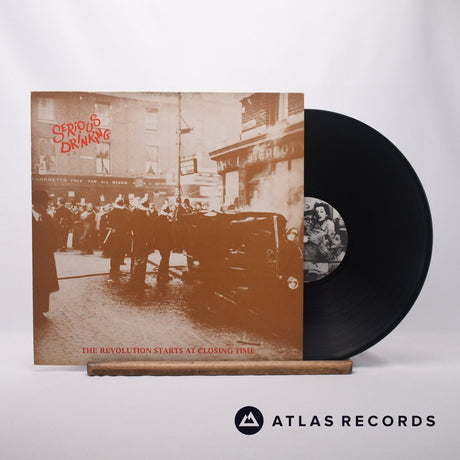 Serious Drinking The Revolution Starts At Closing Time LP Vinyl Record - Front Cover & Record