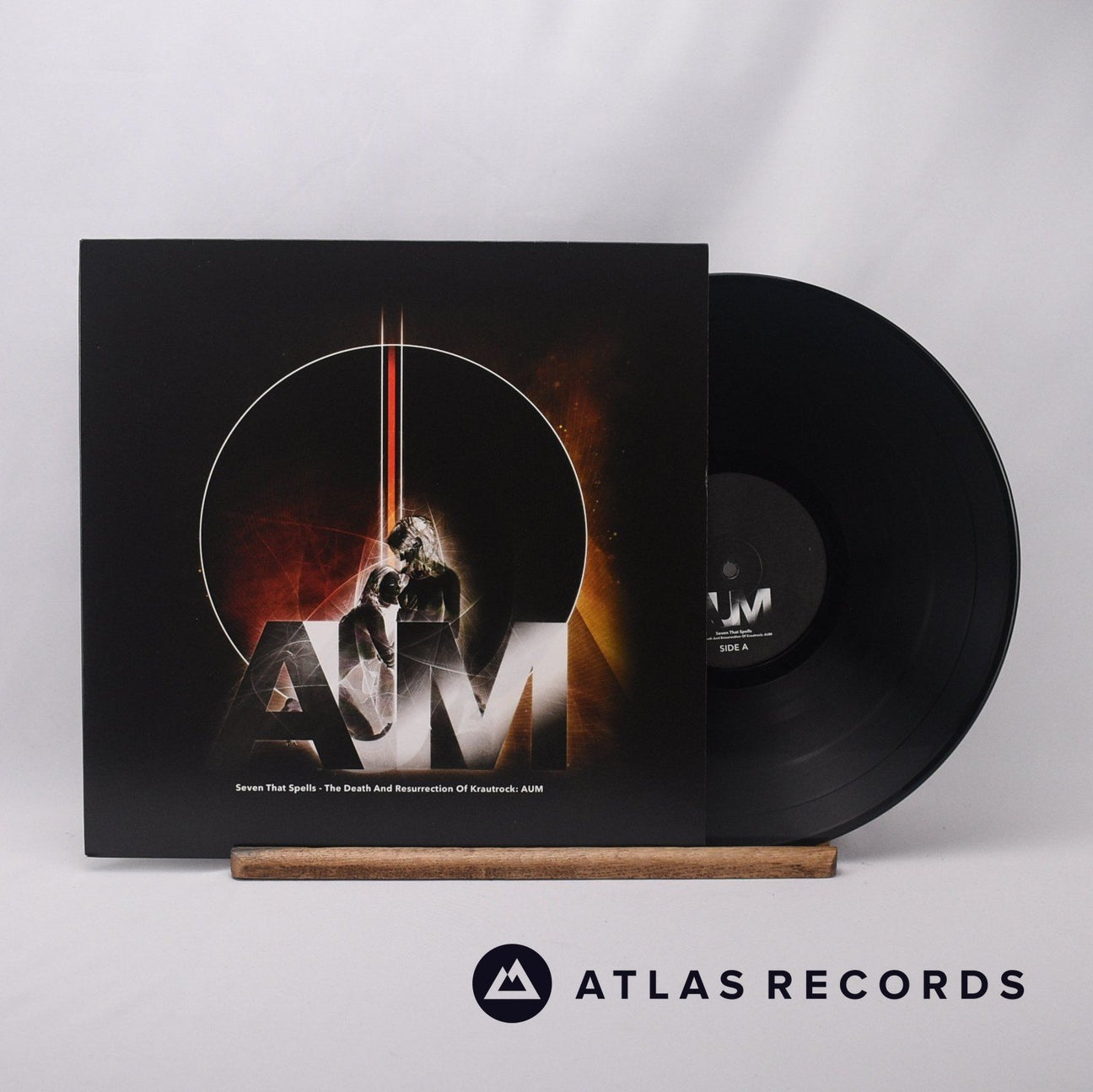 Seven That Spells The Death And Resurrection Of Krautrock: AUM LP Vinyl Record - Front Cover & Record
