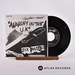 Sex Pistols Anarchy In The U.K 7" Vinyl Record - Front Cover & Record