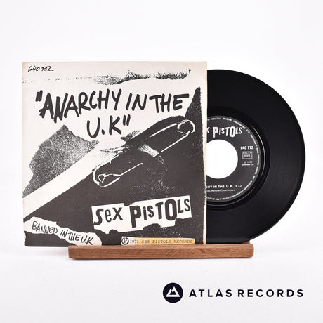 Sex Pistols Anarchy In The U.K 7" Vinyl Record - Front Cover & Record