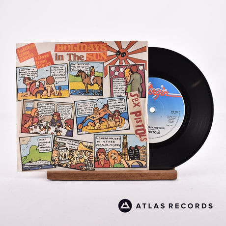 Sex Pistols Holidays In The Sun 7" Vinyl Record - Front Cover & Record