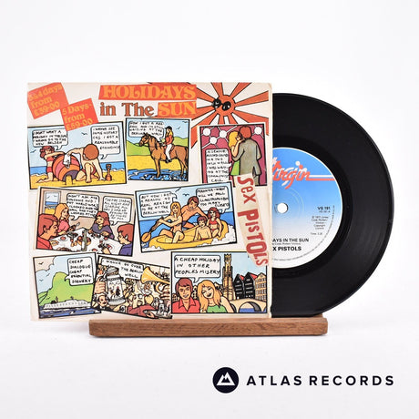 Sex Pistols Holidays In The Sun 7" Vinyl Record - Front Cover & Record