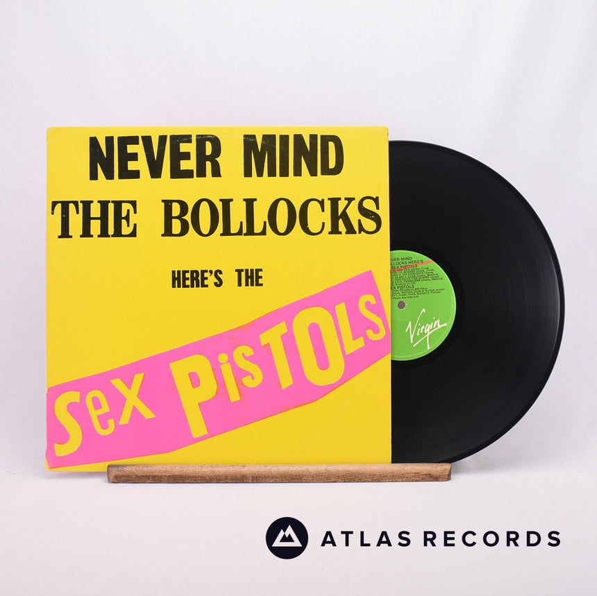 Sex Pistols Never Mind The Bollocks LP Vinyl Record - Front Cover & Record