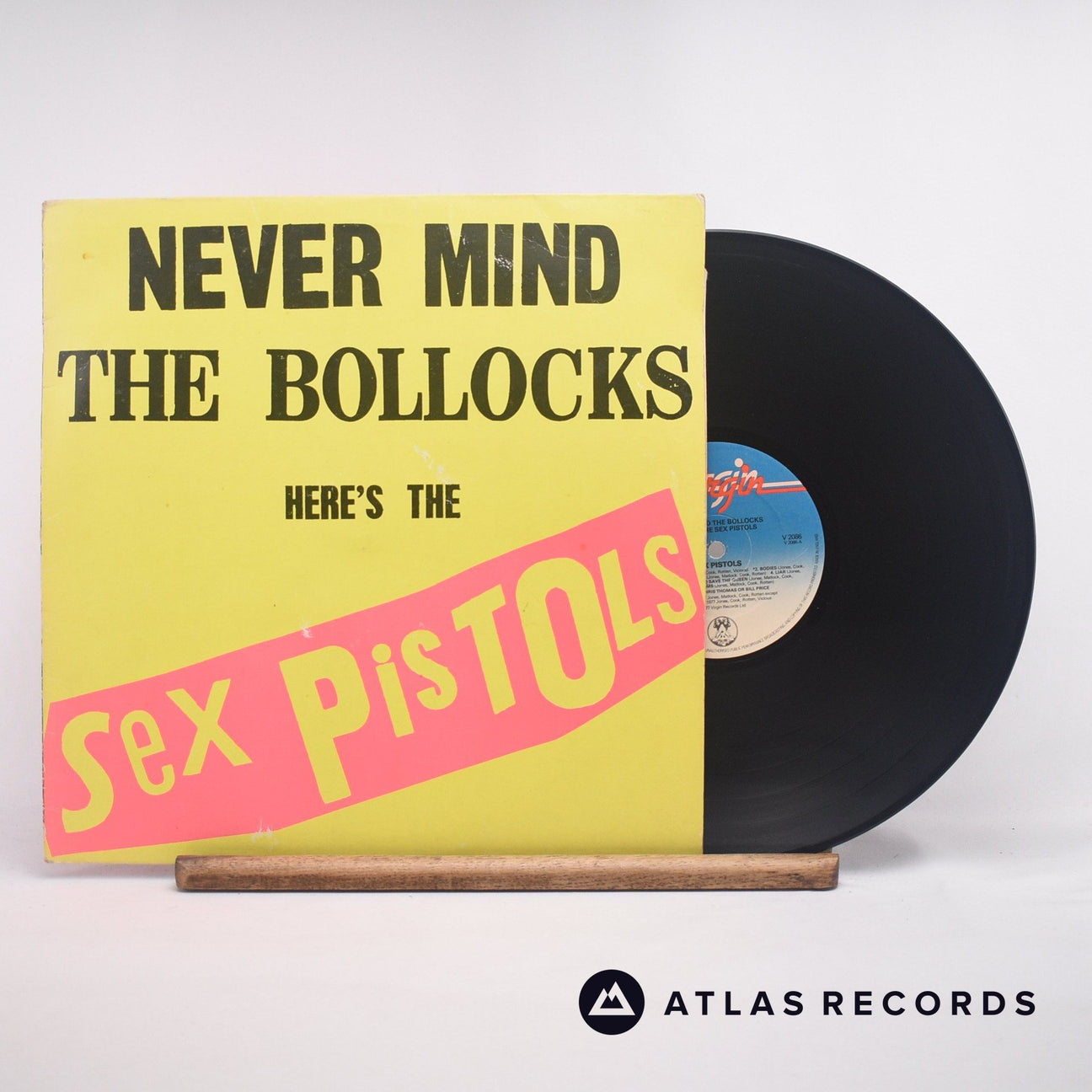 Sex Pistols Never Mind The Bollocks Here's The Sex Pistols LP Vinyl Record - Front Cover & Record