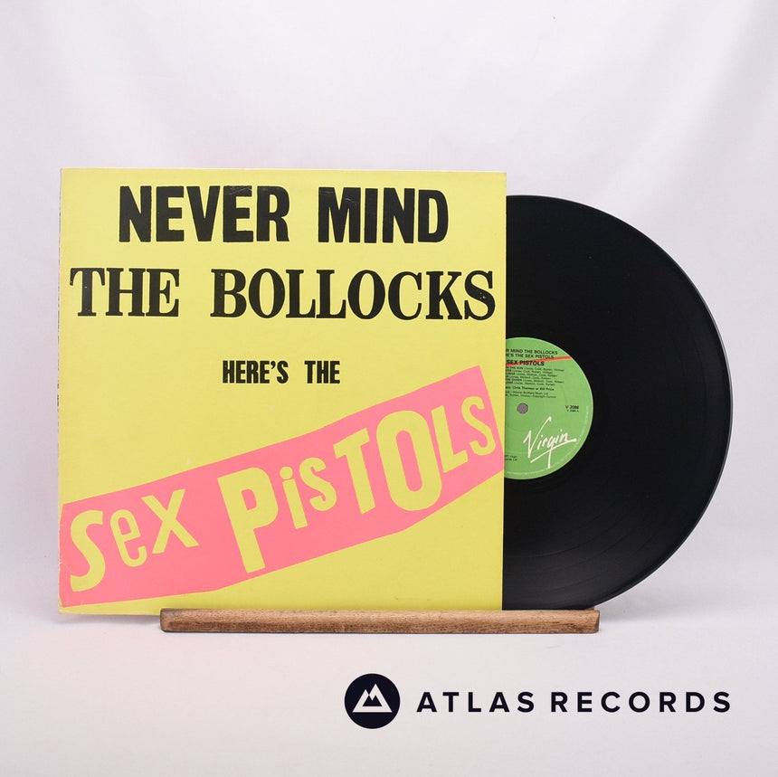 Sex Pistols Never Mind The Bollocks Here's The Sex Pistols LP Vinyl Record - Front Cover & Record