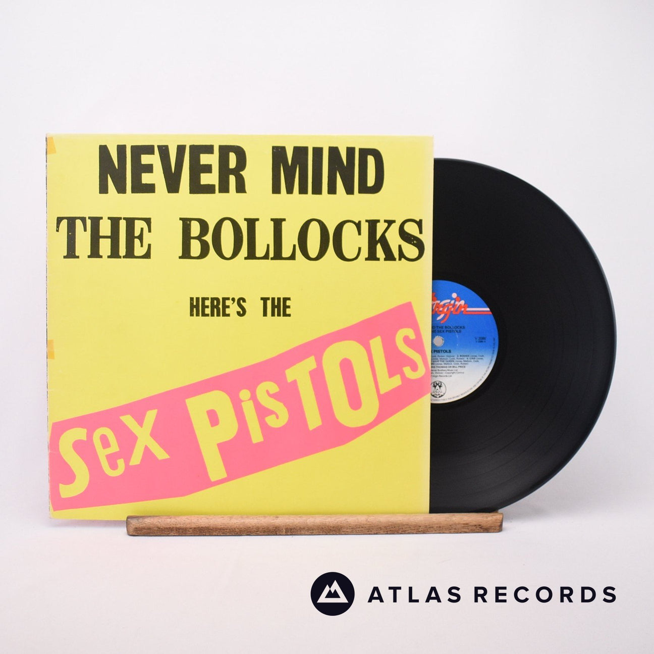 Sex Pistols Never Mind The Bollocks Here's The Sex Pistols LP Vinyl Record - Front Cover & Record