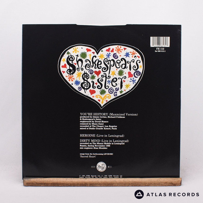 Shakespear's Sister - You're History - 12" Vinyl Record - EX/NM