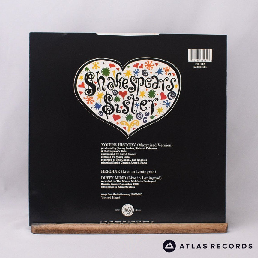 Shakespear's Sister - You're History - 12" Vinyl Record - EX/EX