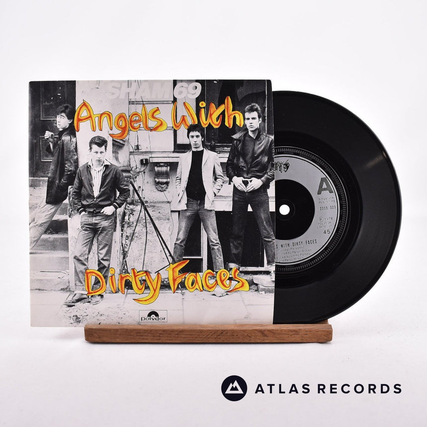 Sham 69 Angels With Dirty Faces 7" Vinyl Record - Front Cover & Record